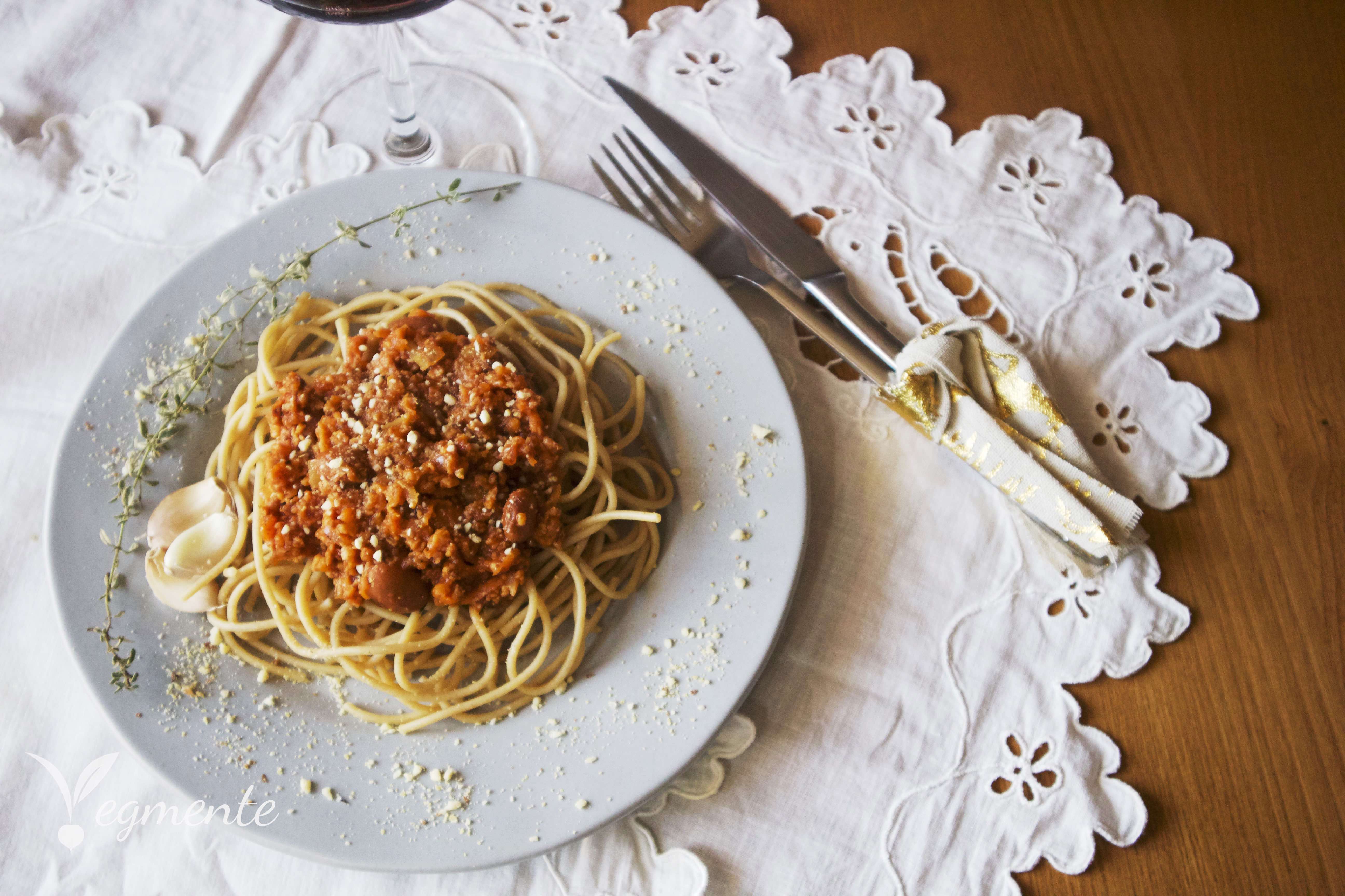 massa bolonhesa vegan